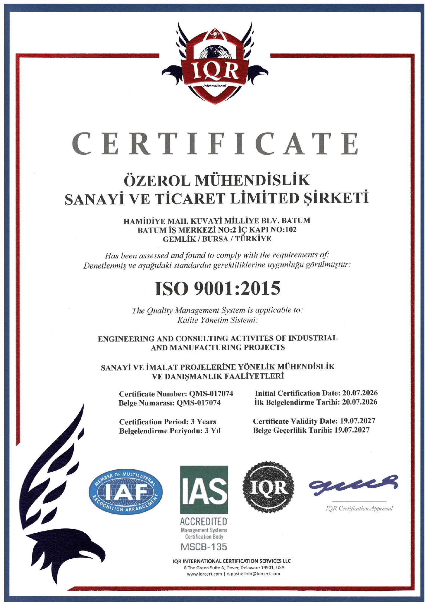 ISO 9001:2015